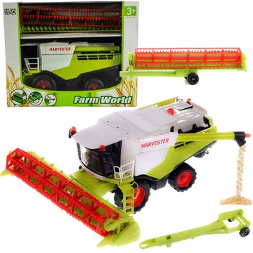 KOMBAJN TRAKTOR DUŻY ZBOŻOWY RUCHOME ELEMENTY