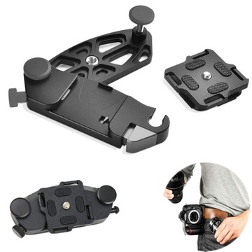 ДЕРЖАТЕЛЬ КАМЕРЫ ДЛЯ РЕМЕНИ РЮКЗАК С ЗАМКОМ, ЧЕРНЫЙ