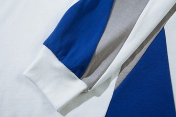 Винтажная свободная спортивная футболка из джерси Tide Splicing Collision