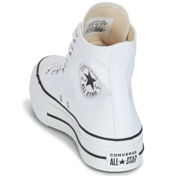 Converse All Star buty trampki białe platforma 37