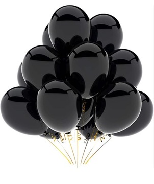 BALONY CZARNE POŁYSK BŁYSZCZĄCE DUŻE 100 SZTUK %%%