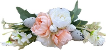 Корзина Пасхальная плетеная корзина для Свенконки с цветочным декором