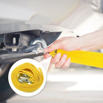 НЕЙЛОНОВЫЙ БУКСИРОВОЧНЫЙ ТРОС 4М ДЛЯ АВТОМОБИЛЬНОГО ПРИЦЕПА ПРОЧНЫЙ