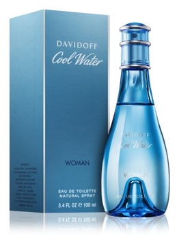 PERFUMY DAMSKIE DAVIDOFF COOL WATER EDT 100 ML. ORYGINALNE - ZAFOLIOWANE