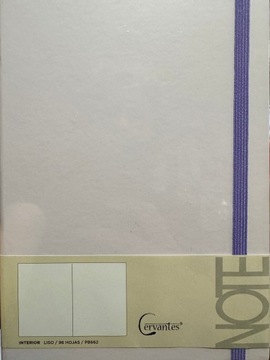 notes notatnik zeszyt A5 96k blady fiolet czysty