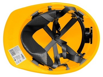 Каска, каска строительная по охране труда, светло-желтая, NEO