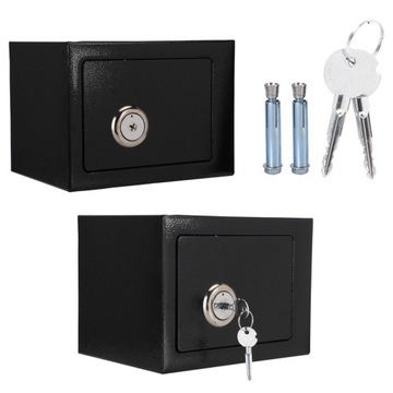 Прочный, прочный стальной сейф с высокой степенью защиты, открывающийся на ключ, для хранения денег.