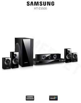KINO DOMOWE SAMSUNG HT-E5500 5.1 1000W BLU-RAY DVD CD USB FM BLUETOOTH WiFi