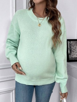SHEIN Sweter ciążowy w jednolitym kolorze S