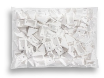 Komandorki kątowniki do półek srebrna 100szt