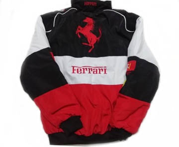 Новый красно-черный костюм FERRARI EXCLUSIVE JACKET F1 Team Racing с вышивкой