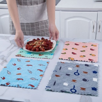 Случайный цвет, стиль 16X27 см, 5 шт., 10 шт., полотенце с