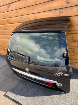 PEUGEOT 407 KOMBI VÍKO KUFRU KUFRU ČERNÁ