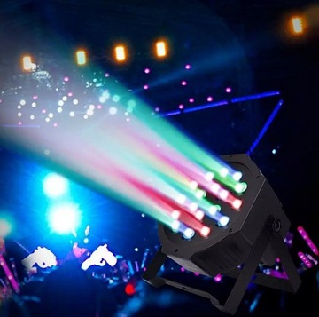 KOLOROFON LAMPA 18 LED STROBOSKOP RGB REFLEKTOR NA IMPREZĘ LAMPA DJ