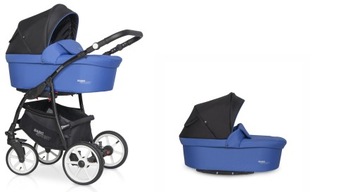 КОЛЯСКА 2в1 ГОНДОЛЬНАЯ ПРОГУЛКА Riko BASIC SPORT BLUE