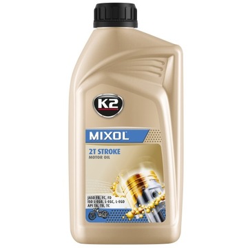 Смесь масел K2 MIXOL 1L для двухтактных двигателей 2T, масло для двухтактных двигателей