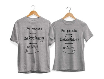Koszulki dla Par, Po prostu zakochany w niej po prostu zakochana w w nim