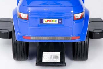 большой автомобиль-толкатель РЕЗИНОВЫЕ КОЛЕСА + ТАБЛИЧКИ