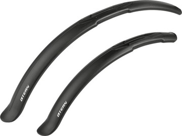 KOMPLET BŁOTNIKÓW ROWEROWYCH KROSS TERN CZARNE ROZMIAR KOŁA 24-26