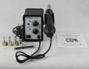 ПАЯЛЬНАЯ СТАНЦИЯ 858D МАШИНА ДЛЯ СВАРКИ ПЛАСТИКА СВАРОЧНЫЙ МАШИНА С 4 НАСАДКАМИ 700ВТ