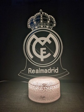 REAL MADRID 3D LED USB ночник + ПУЛЬТ ДУ