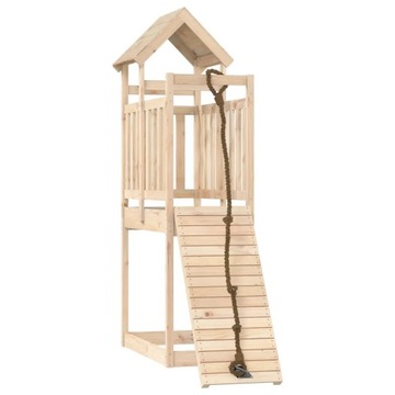 Domek Wspinaczkowy dla Dzieci 64x175x214 cm, drewno sosnowe, naturalny