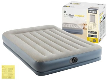 Materac Dmuchany Dwuosobowy Łóżko do Spania z Pompką 230V Intex 64118ND