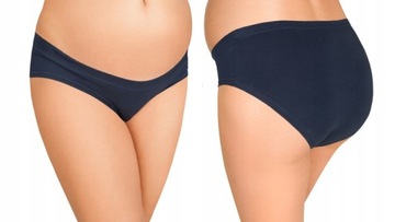 Majtki ciążowe pod brzuch półokrągłe L/XL WIELOPAK