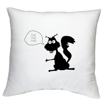 ПОДУШКА КРАСНАЯ БЕЛКА, УЗОРЫ БОБРА БЕЛКИ