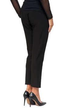БРЮКИ ЧИНОС ЖЕНСКИЕ ЭЛЕГАНТНЫЕ, МОДНЫЕ ЧЕРНЫЕ MORAJ, размеры 3XL/4XL