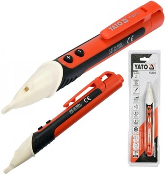 ТЕСТЕР НАПРЯЖЕНИЯ YATO ИНДУКТИВНЫЙ ТЕСТЕР НАПРЯЖЕНИЯ СВЕТОДИОДЫ 90-1000 YT-28310
