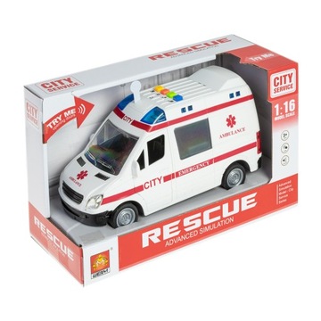 AMBULANS VAN pojazd ŚWIATŁO DŹWIĘK