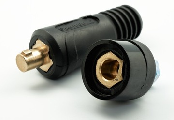 Вилка + розетка для кабелей сварочного аппарата LP/ŁW-50