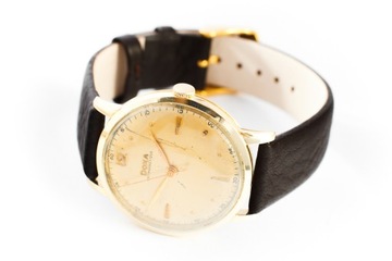 DOXA ANTIMAGNETIQUE VINTAGE MANUAL 14K GOLD 35MM