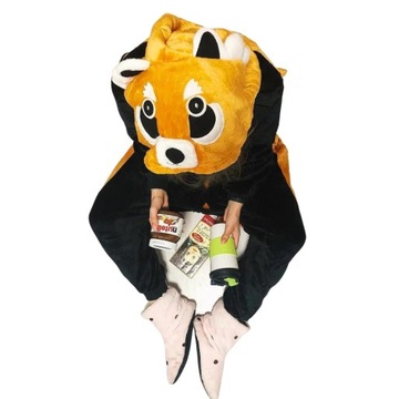 Piżama Onesie Kigurumi Kostium Przebranie Ruda Panda L: 165 -175cm