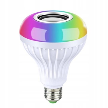 ŻARÓWKA DISCO RGB LED BLUETOOTH GŁOŚNIK MP3 E27