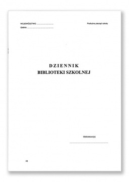 Dziennik biblioteki szkolnej I/8