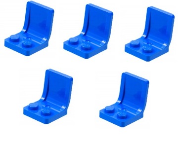 LEGO Krzesło fotel 2x2 niebieski 4079b -5 szt