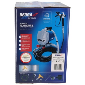 DEDRA DED7421 + DED7438-050 + DED7434-519 Окрасочный агрегат - КОМПЛЕКТ