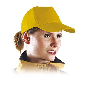 Czapka Golfówka z Daszkiem Regulowana Unisex Wiele Kolorów ŻÓŁ