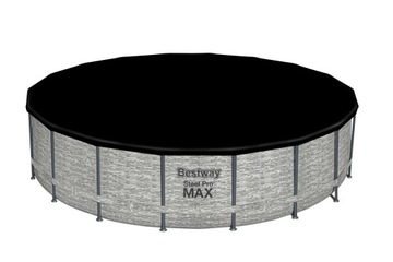 MOCNA PRAKTYCZNA POKRYWA WINYLOWA NA BASEN STELAŻOWY 457 cm - BESTWAY 58038