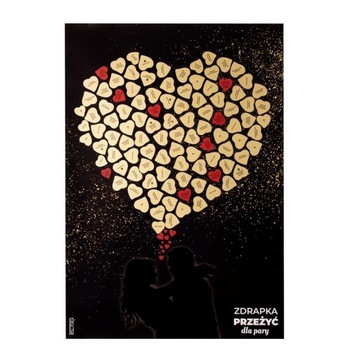 СКРЕТЧ-КАРТА ОПЫТ СКРЕТЧ-КАРТА ДЛЯ ПАР ПОСТЕР ПОДАРОК ​​ДЛЯ ПАР