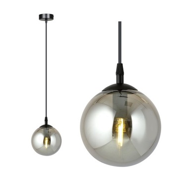 DESIGNERSKA LAMPA WISZĄCA NOWOCZESNA ŻYRANDOL SZKLANY KLOSZ