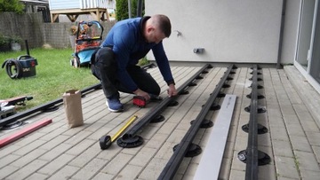 Deska Tarasowa Kompozytowa 3D Miodowy Teak 4m | kompozyt na tarasy | deski
