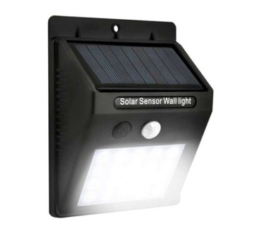 LAMPA LAMPKA SOLARNA Z CZUJNIKIEM RUCHU PIR 20 LED