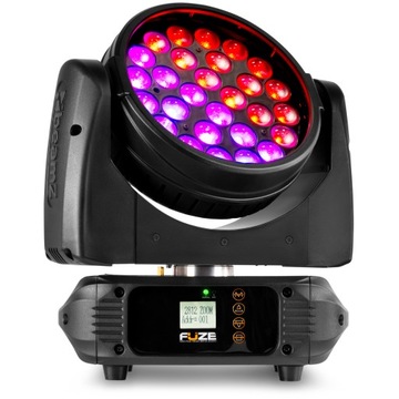 Profesjonalna Ruchoma głowa LED RGBWA-UV zoom DMX