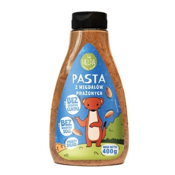 HELPA PASTA Z MIGDAŁÓW PRAŻONYCH KREMOWA KONSYSTENCJA DO KASZKI KANAPEK 400