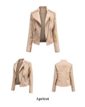 Весенне-осенняя женская куртка из искусственной кожи 202