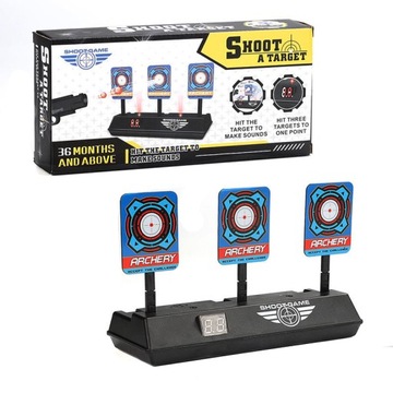 PISTOLET NERF ZESTAW STORMCHARGE WILD EDITION F7376 50 STRZAŁEK + TARCZA