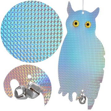 ОТПУСКАТЕЛЬ ДЛЯ ГОЛУБЕЙ, СЕЛЛИНГОВ, ПТИЦ ДЛЯ ПТИЦ, СВЕТООТРАЖАЮЩАЯ СОВА, ПОДВЕСНАЯ ГОЛОГРАММА